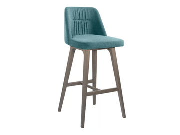 AMA SG03 - High fabric stool with footrest by New Life - view 2